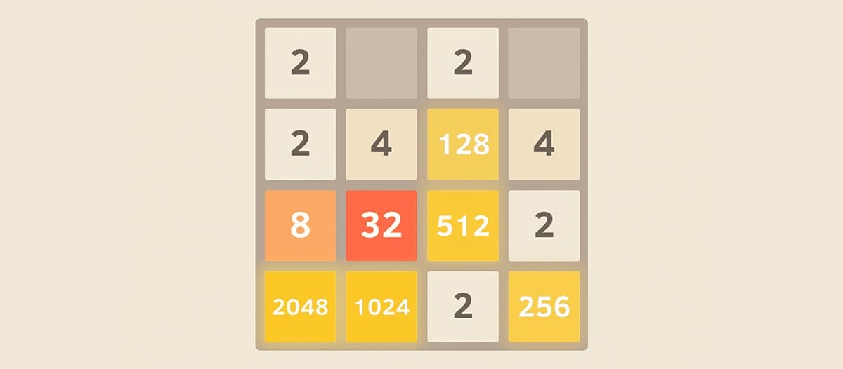 2048 game banner