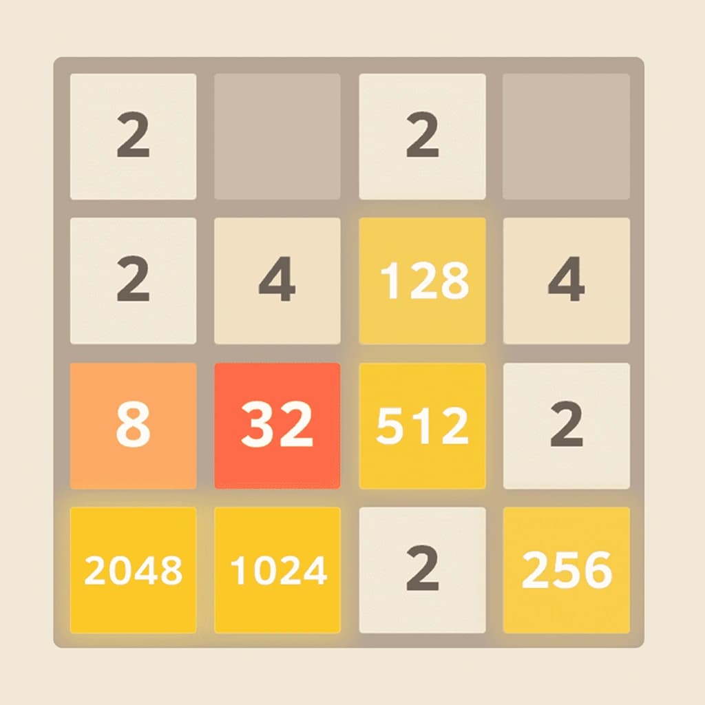 Play 2048 online for free on Gamezy24